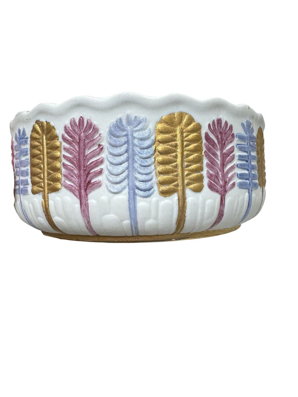 Vintage Royal Porzellan Bavaria KPM Germany Handpainted Candy Bowl Decor White